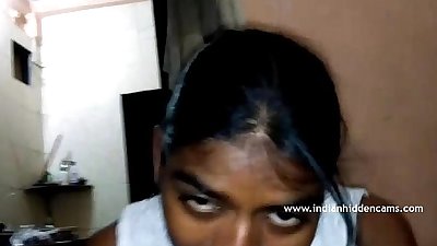 South indian college girl giving boyfriend hot blowjob - indianhiddencams.com