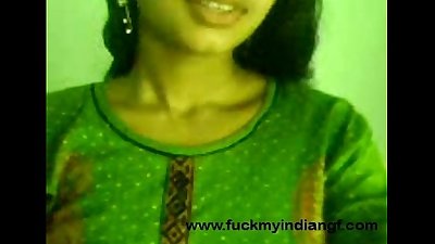 Indian cute girl showing boobs to her byfriend
