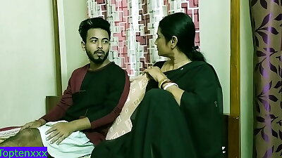 Indian teen boy amazing sex with hot stepmother&excl;&excl; Indian pure taboo sex with clear audio